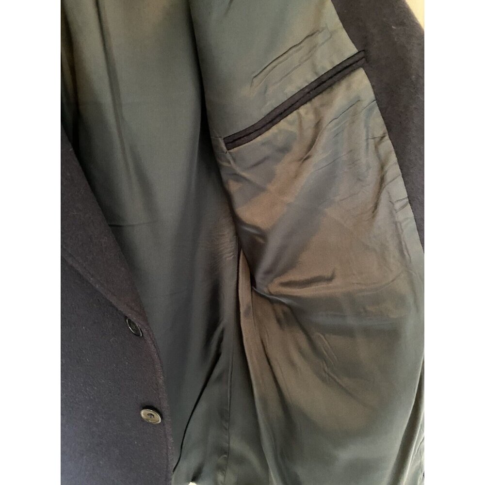 J. B. Britton Collection Navy Camel Hair Blazer Men's 42L Jacket Vintage - Picture 14 of 14